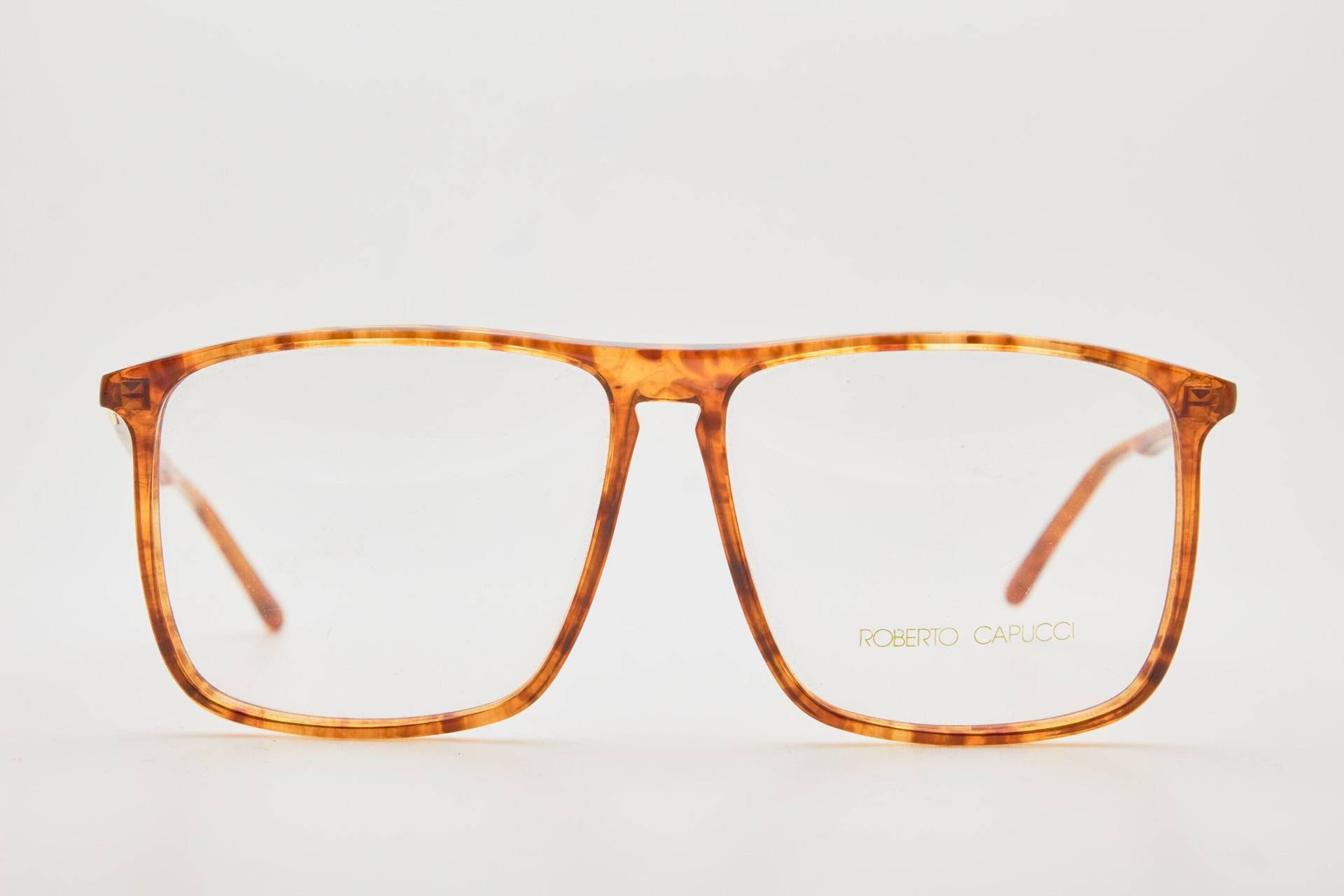 Vintage Brillengestell 80Er Jahre Roberto Capucci Oval/ Oversized Brille "Tortoise'/Fliegerbrille von VintageGlassesVault