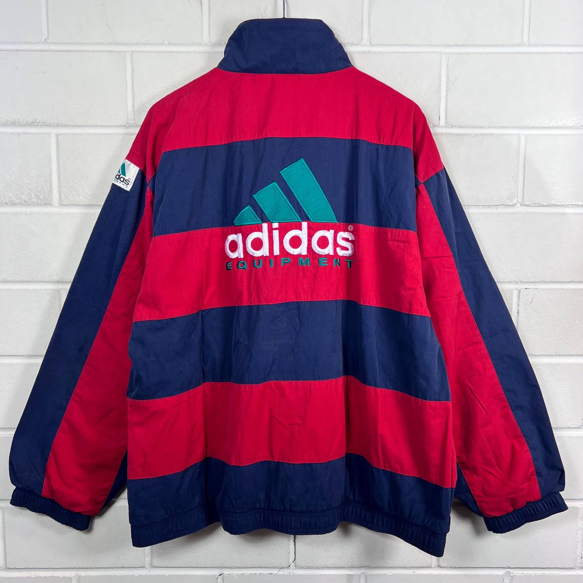 Vintage Adidas Equipment Size L Shelljacket Windbreaker Sportsjacket Old School Jacket Sportswear 80S 90S von VintageGoereBerlin