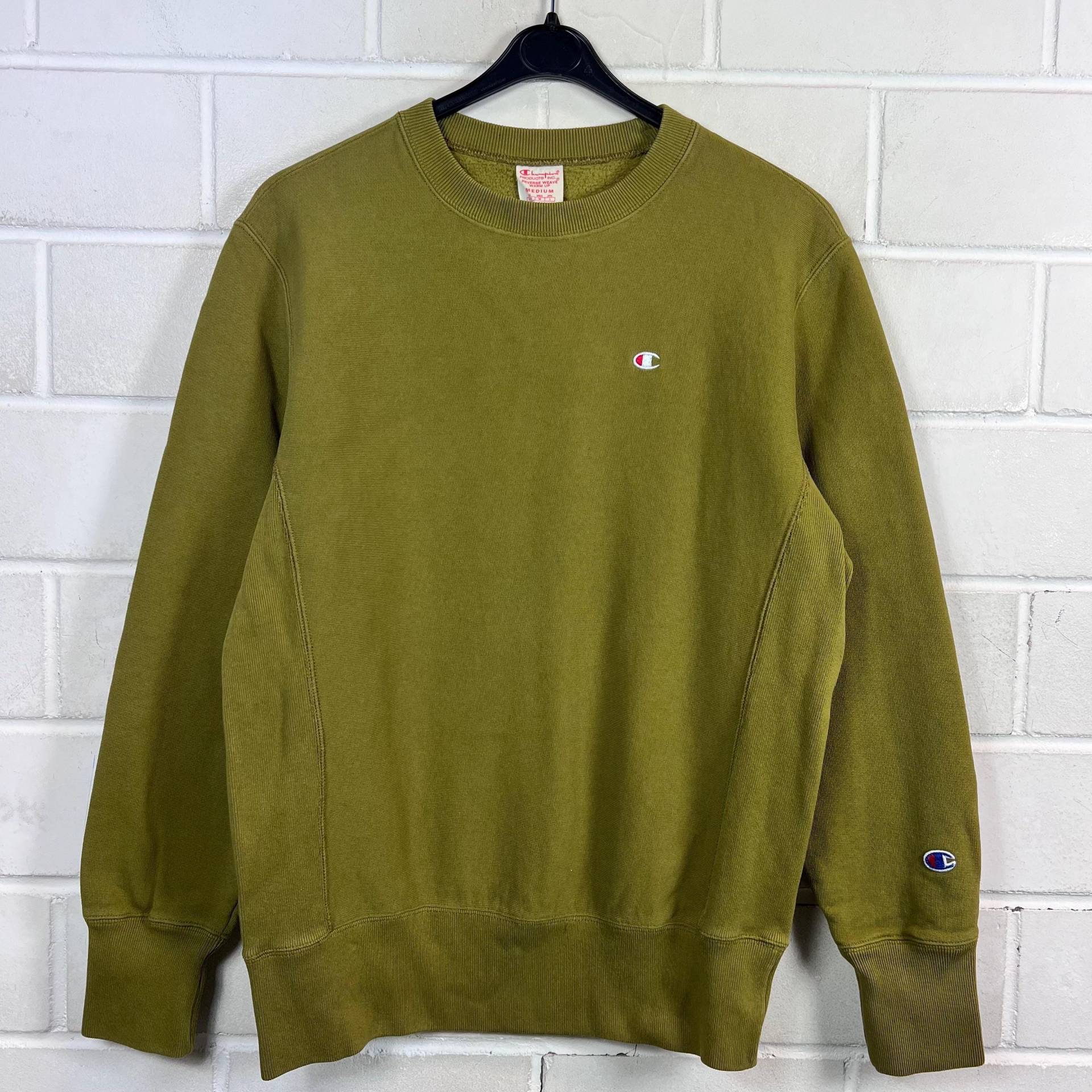 Vintage Champion Size M Sweatshirt Sweater Pullover Green 90S Y2K von VintageGoereBerlin