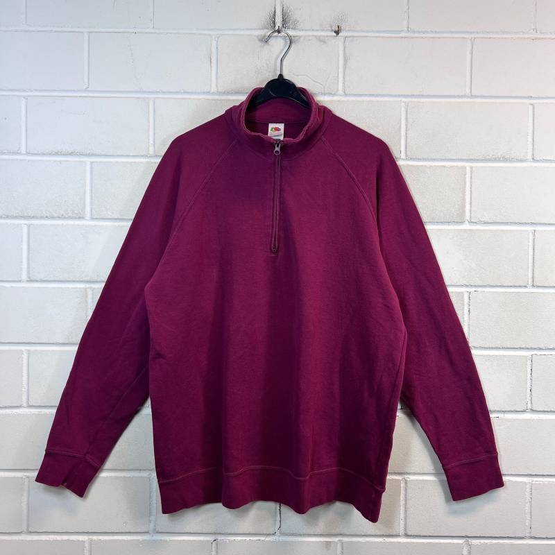Vintage Fruit Of The Loom Size L - Xl Sweatshirt Sweater Pullover Quarterzip 90S Y2K von VintageGoereBerlin
