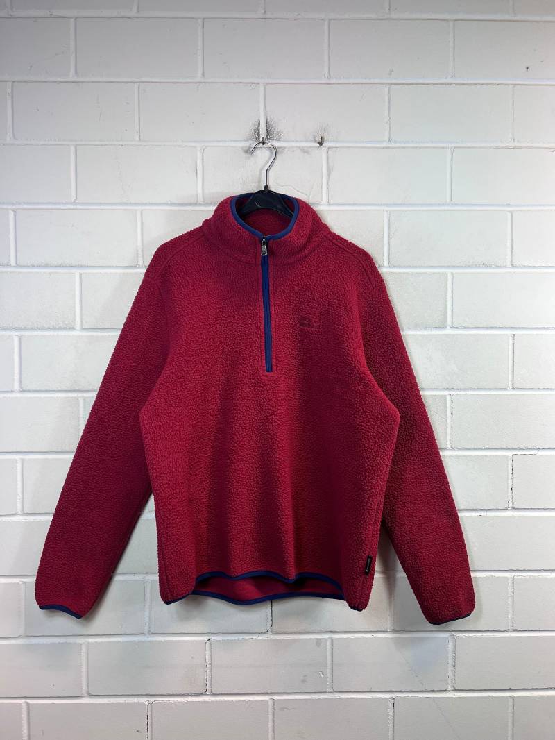 Vintage Jack Wolfskin Fleece Sweater Size L Fleecepullover Quarterzip Y2K von VintageGoereBerlin