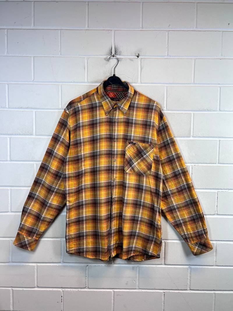 Vintage Marlboro Classics Shirt Size L Checkered Hemd Oversize Cotton Longsleeved Langarm 80S 90S von VintageGoereBerlin