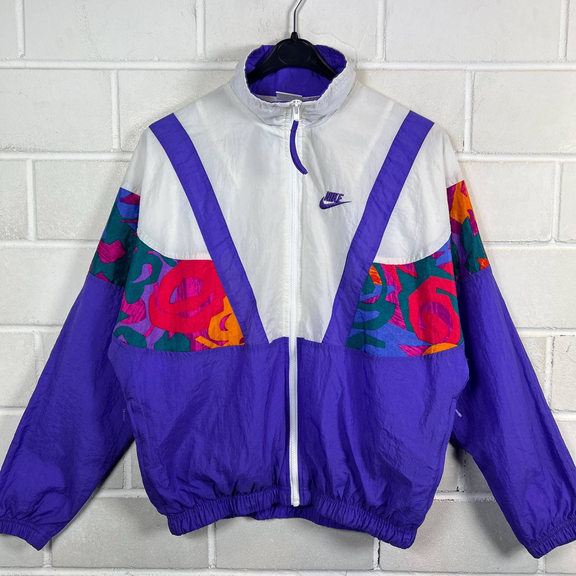 Vintage Nike Women's Size M Shelljacket Sportsjacket Windbreaker Old School Jacket Retro 80S 90S von VintageGoereBerlin