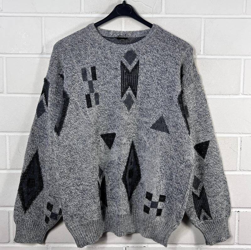 Vintage Pullover Size S/M Crazy Pattern Knit Sweater 80S 90S von VintageGoereBerlin