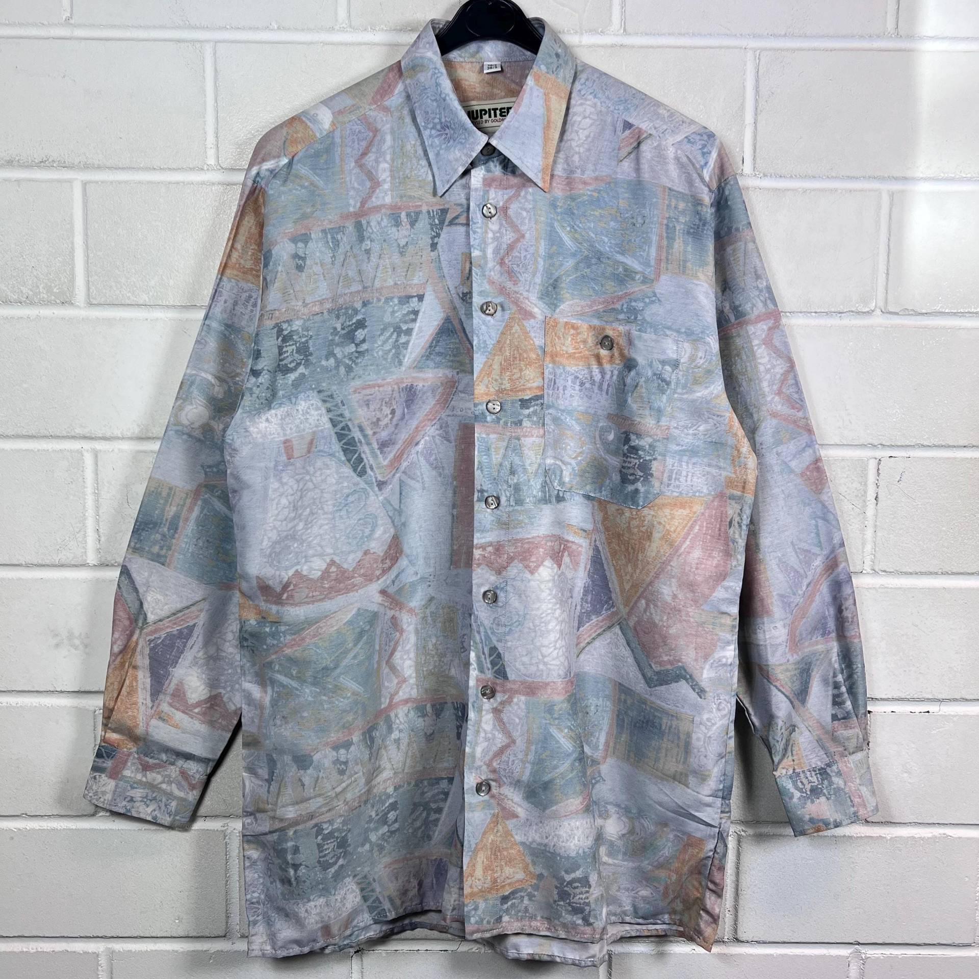 Vintage Shirt Size S - M Crazy Pattern Hemd Langarmshirt Longsleeved 80S 90S Vintage Shirt Size S - M Crazy Pattern Hemd Langarmshirt Longsleeved 80S 90S von VintageGoereBerlin