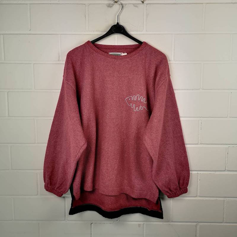 Vintage Size L Fleece Pullover Sweater Jumper Fish 80S 90S von VintageGoereBerlin