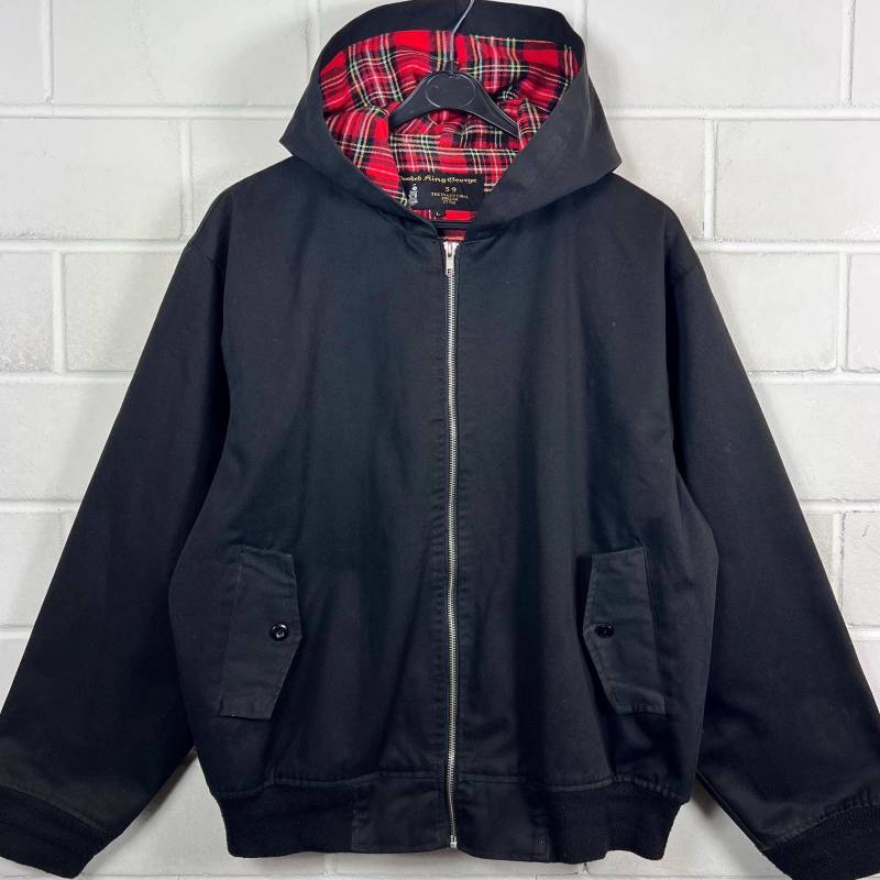 Vintage Size M/L Harrington Jacket Blouson Hoodie Übergang Schwarz 90S Y2K Vintage Size M/L Harrington Jacket Blouson Hoodie Übergang Schwarz 90S Y2K von VintageGoereBerlin