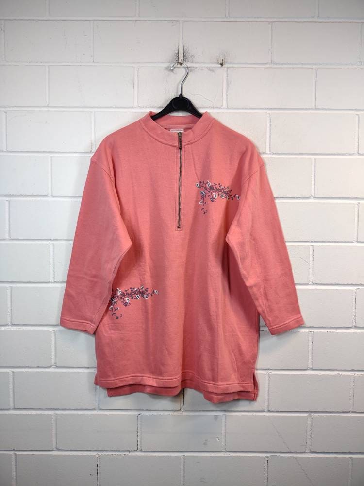 Vintage Size M/L Sweatshirt Jumper Pullover Sweater Quarterzip 80S 90S von VintageGoereBerlin