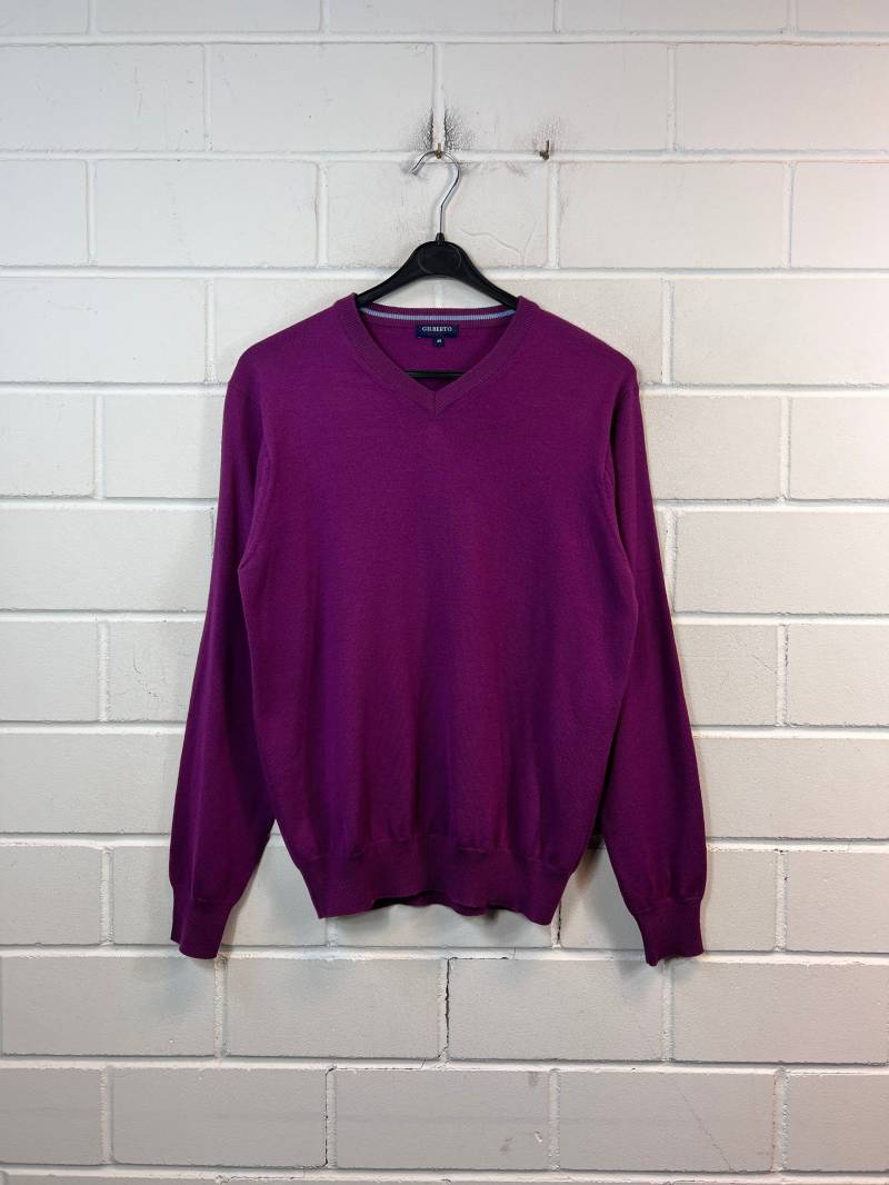 Vintage Size S Basic Sweater Pullover V-Neck von VintageGoereBerlin