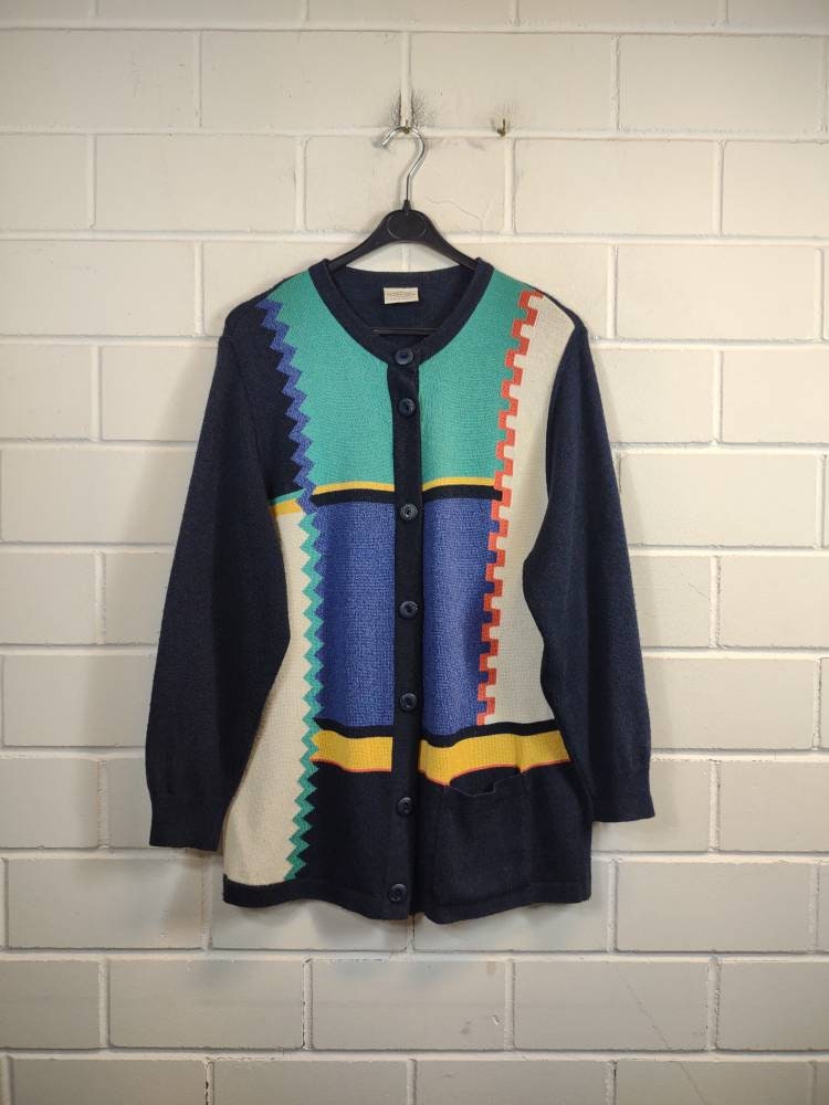 Vintage Women Size L Knit Cardigan Strickjacke Jacket 80S 90S von VintageGoereBerlin