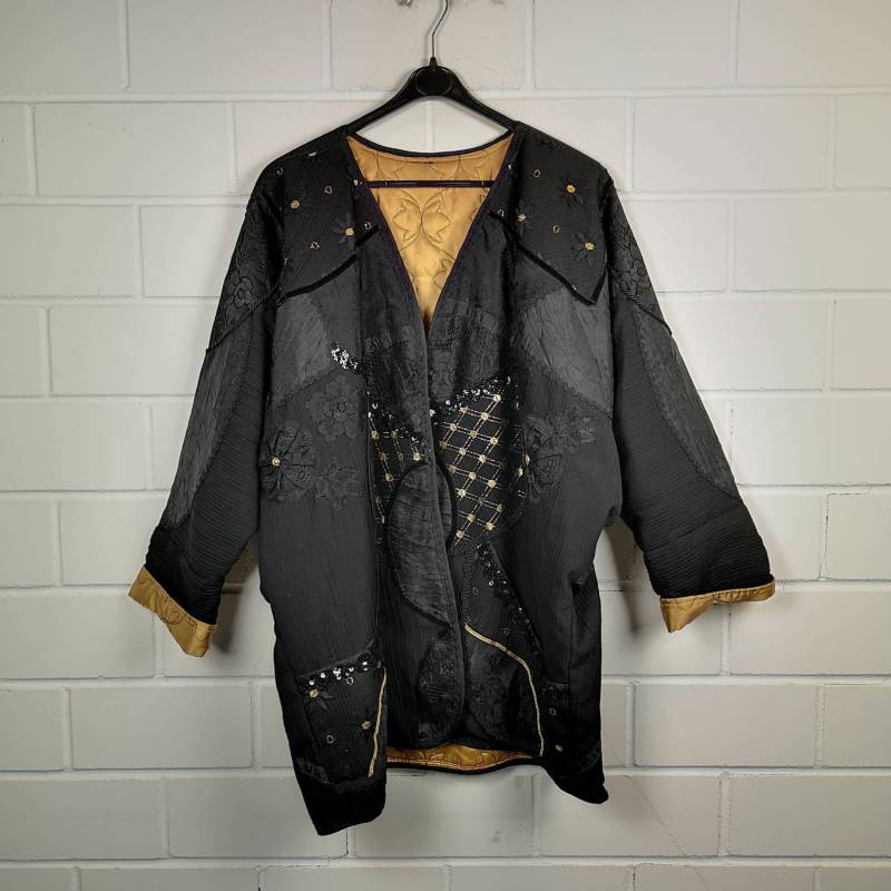 Vintage Women Size M-xl Crazy Pattern Cardigan Jacket Pailletten Raglanärmel 80S 90S von VintageGoereBerlin