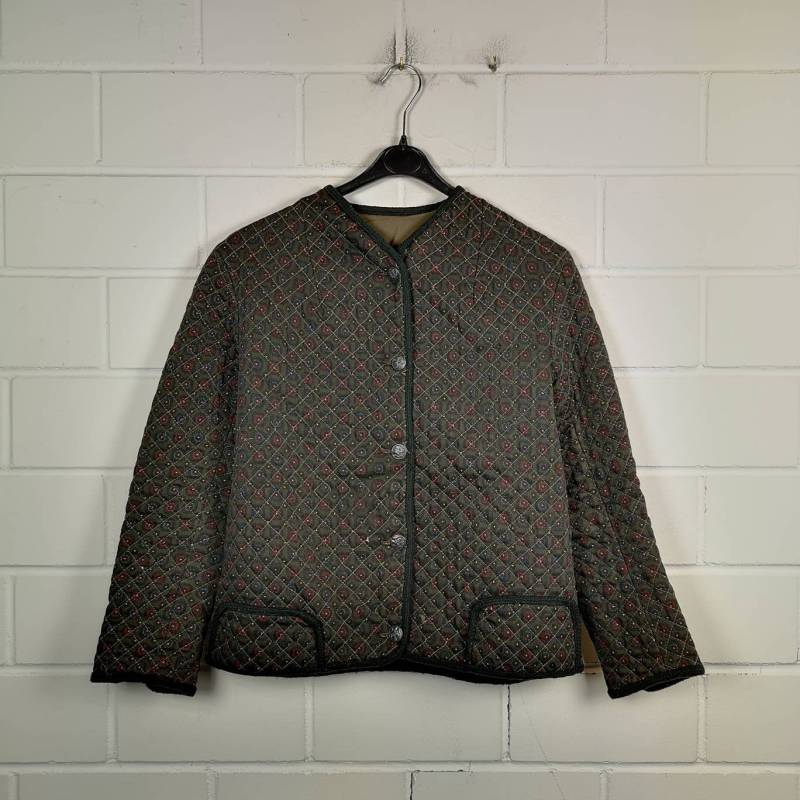Vintage Women Size S Crazy Pattern Jacket Jacke Gesteppt Übergang 80S 90S von VintageGoereBerlin