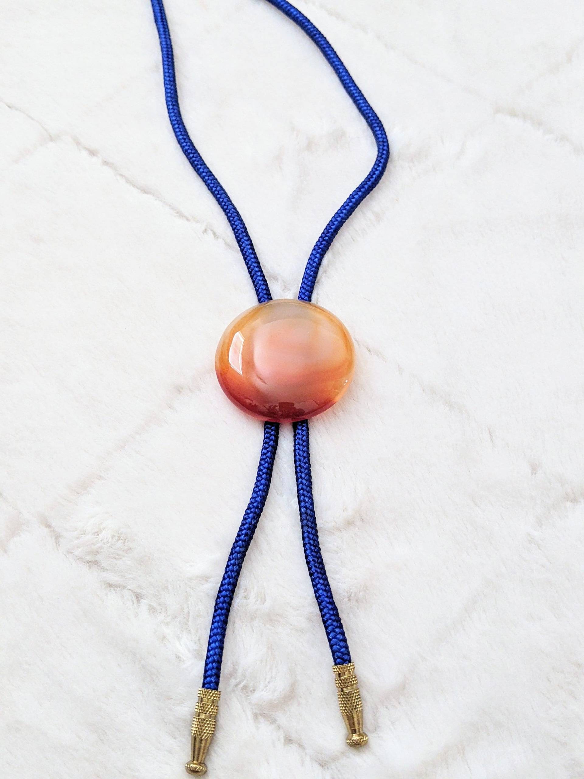 Edelstein-Bolo-Krawatte, Vintage Mid Century Modern Look - Western Cowboy Krawatte Edelstein-Bolo-Krawatte, Vintage Mid Century Modern Look - Western Cowboy Krawatte von VintageHiddenGem