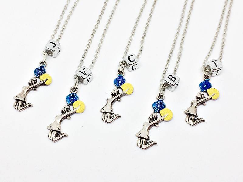 Cheering/Pep Squad Halskette | Cheerleader Tänzer Charm Buchstabe Block Initial Inspiriert Vom Fluss Vixens Cheering/Pep Squad Halskette | Cheerleader Tänzer Charm Buchstabe Block Initial Inspiriert Vom Fluss Vixens von VintageHomage
