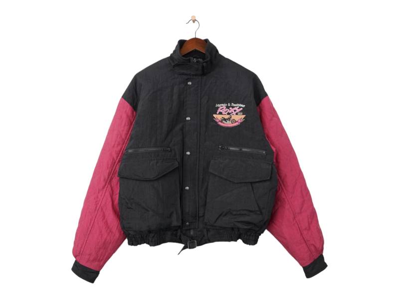 Rare Vintage Roxy Bomber Jacket Size M von VintageHouseBerlin