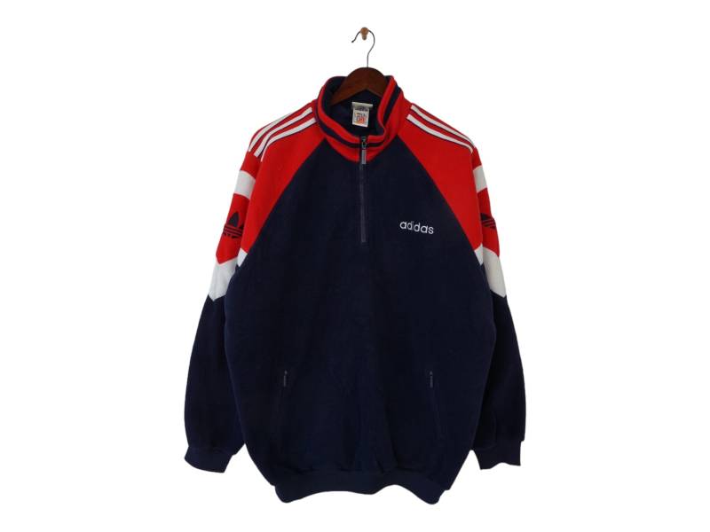 Vintage Adidas Fleece Pullover Größe Xxl von VintageHouseBerlin