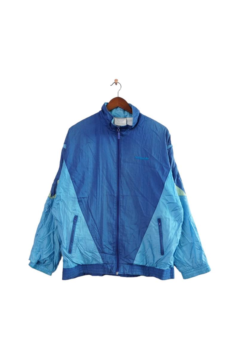 Vintage Adidas Windbreaker Shell Jacke Größe M von VintageHouseBerlin