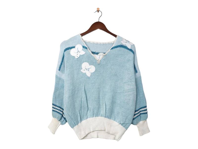 Vintage Handmade Cottage Core Pullover Größe S von VintageHouseBerlin