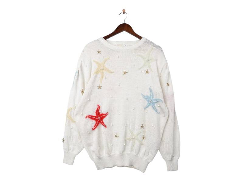 Vintage Meerjungfrau Niedlichen Pullover Größe L von VintageHouseBerlin