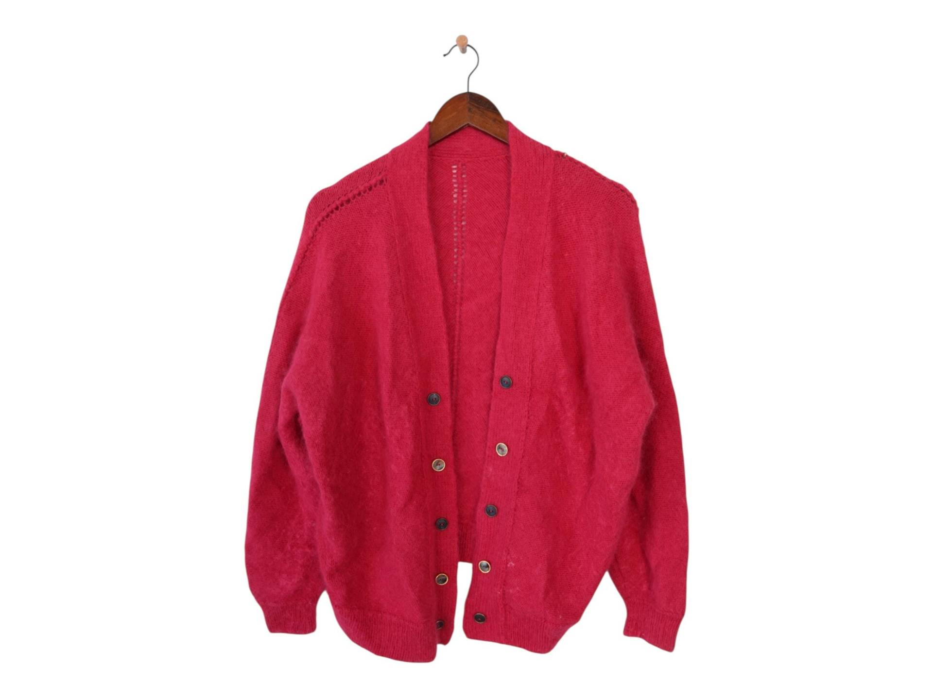 Vintage Mohair Strickjacke Pullover Größe M von VintageHouseBerlin