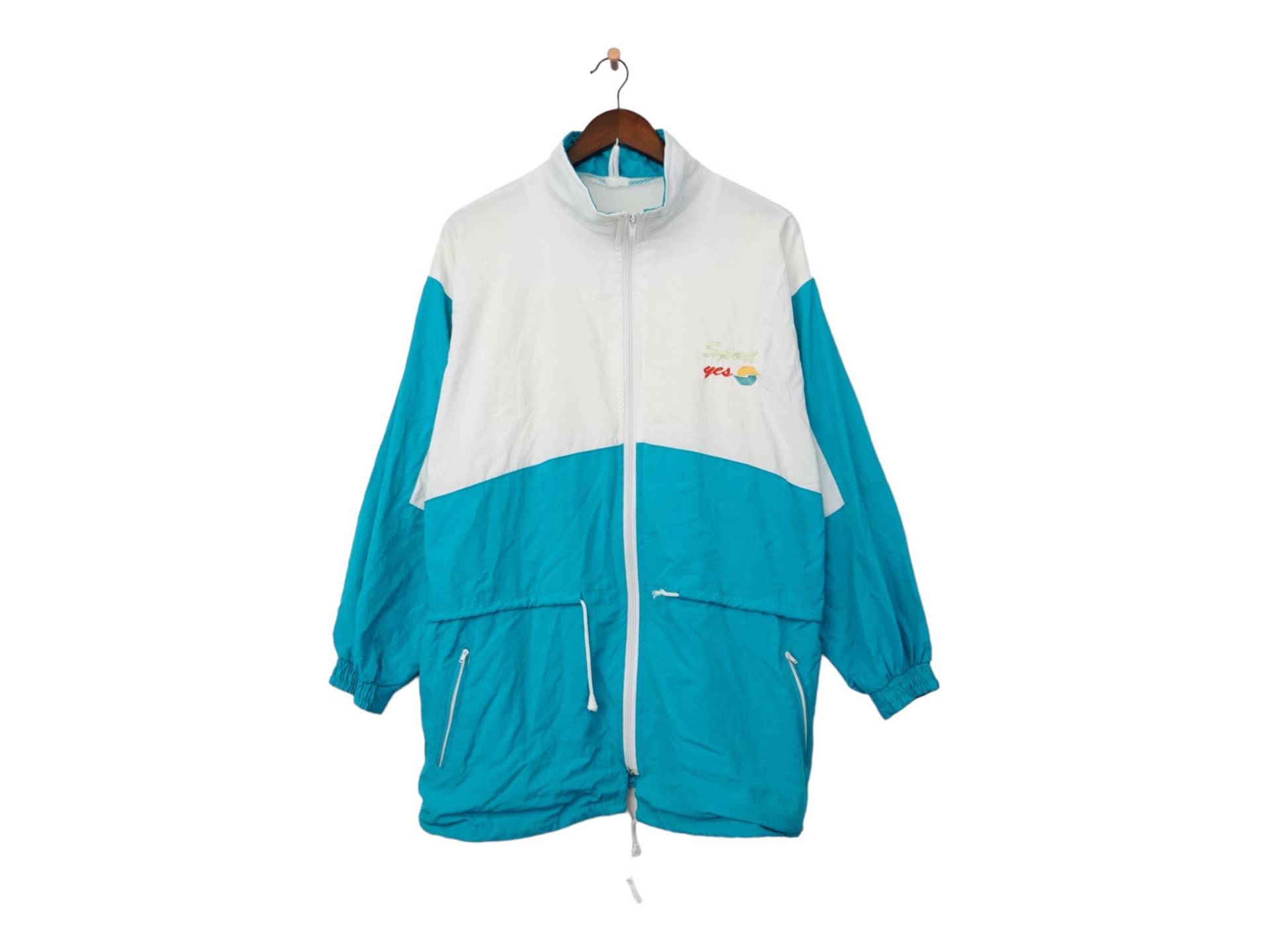 Vintage Windbreaker Trainingsjacke Größe Xl von VintageHouseBerlin