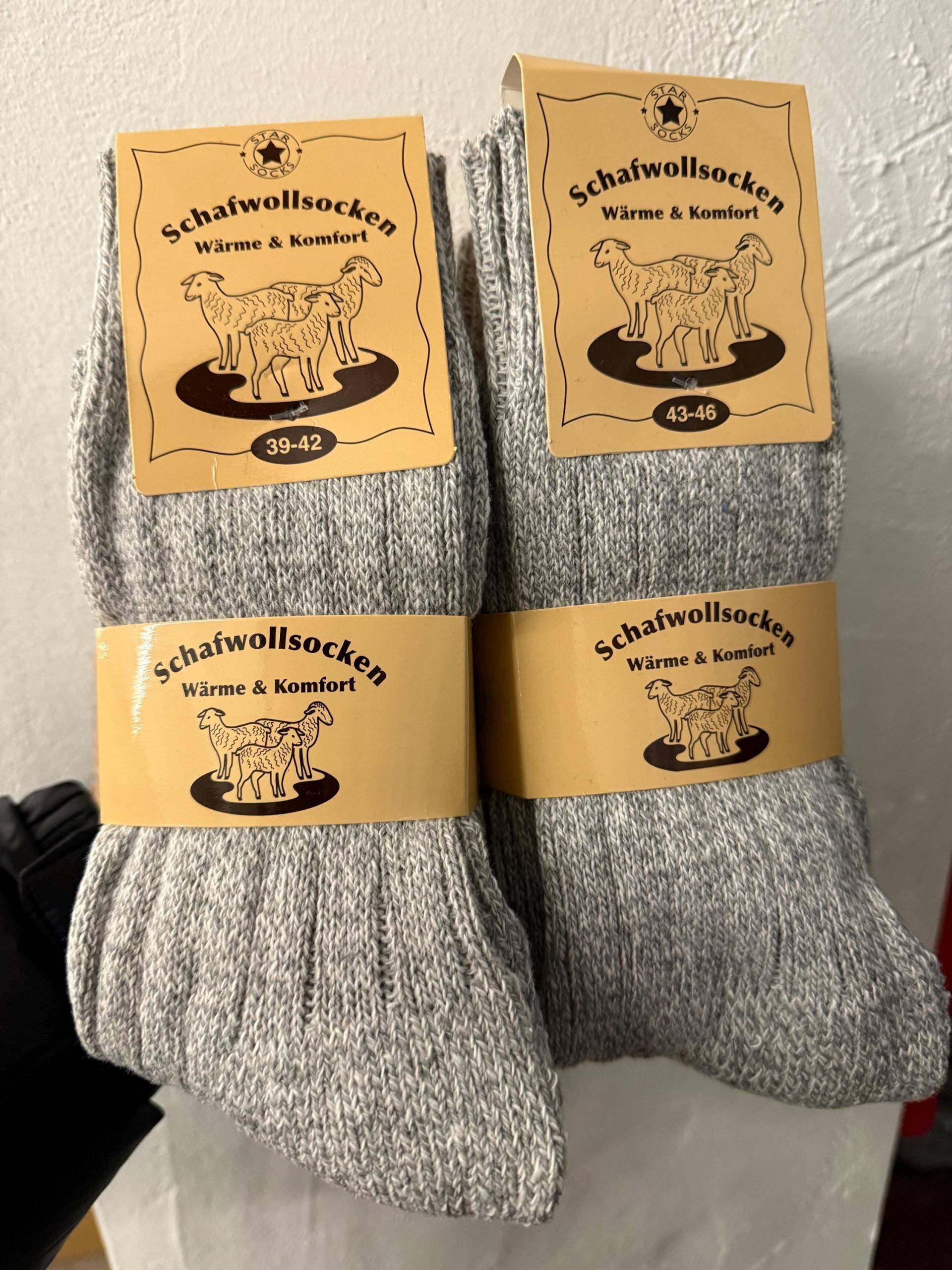 Schafwollsocken - Warme & Weiche Wollsocken Unisex | Winter Socken Aus Echter Wolle Atmungsaktiv Und Bequem von VintageItaliaa