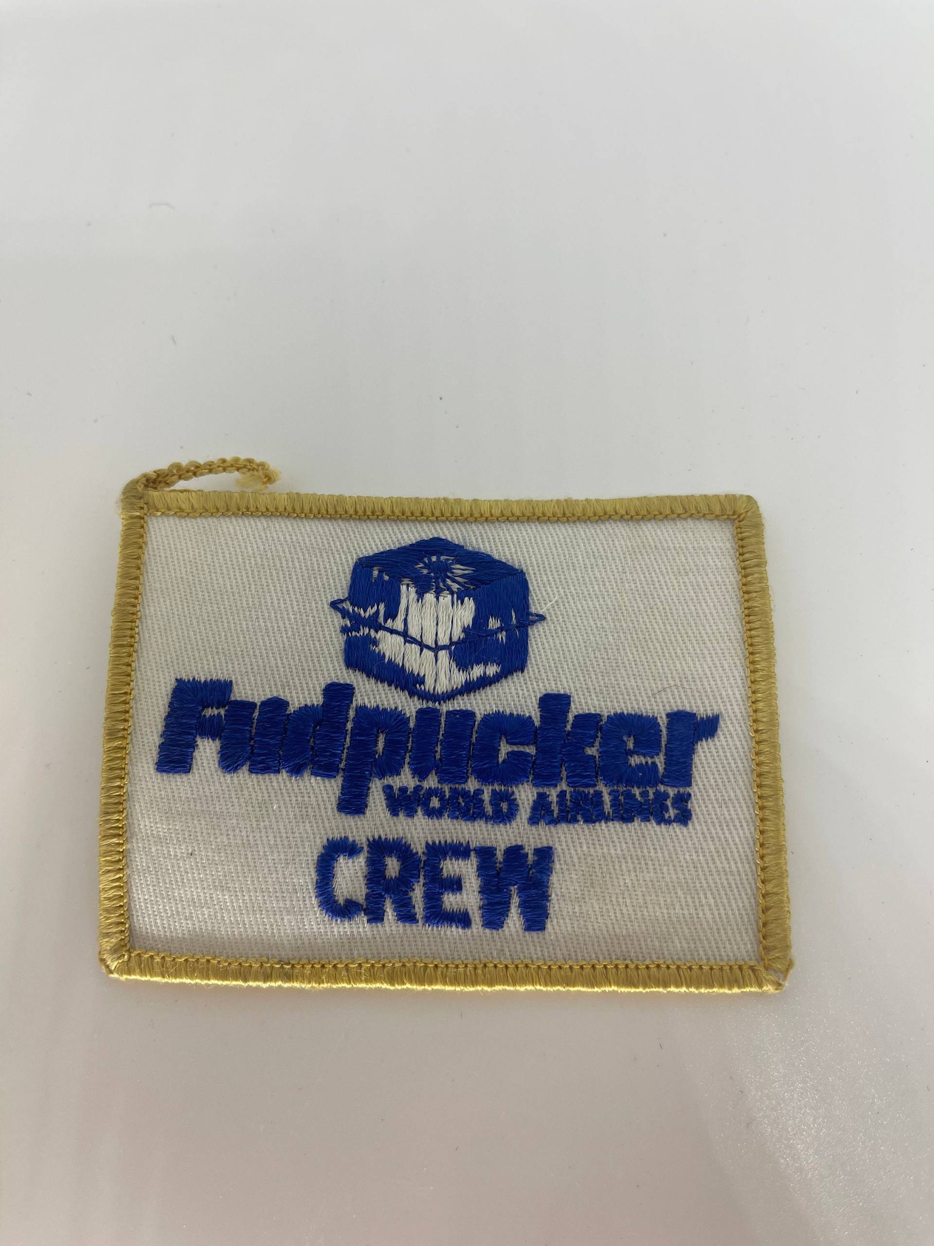 Vintage Aufnäher Fudpucker Crew World Fluglinien Patch Logo von VintageItems4Less