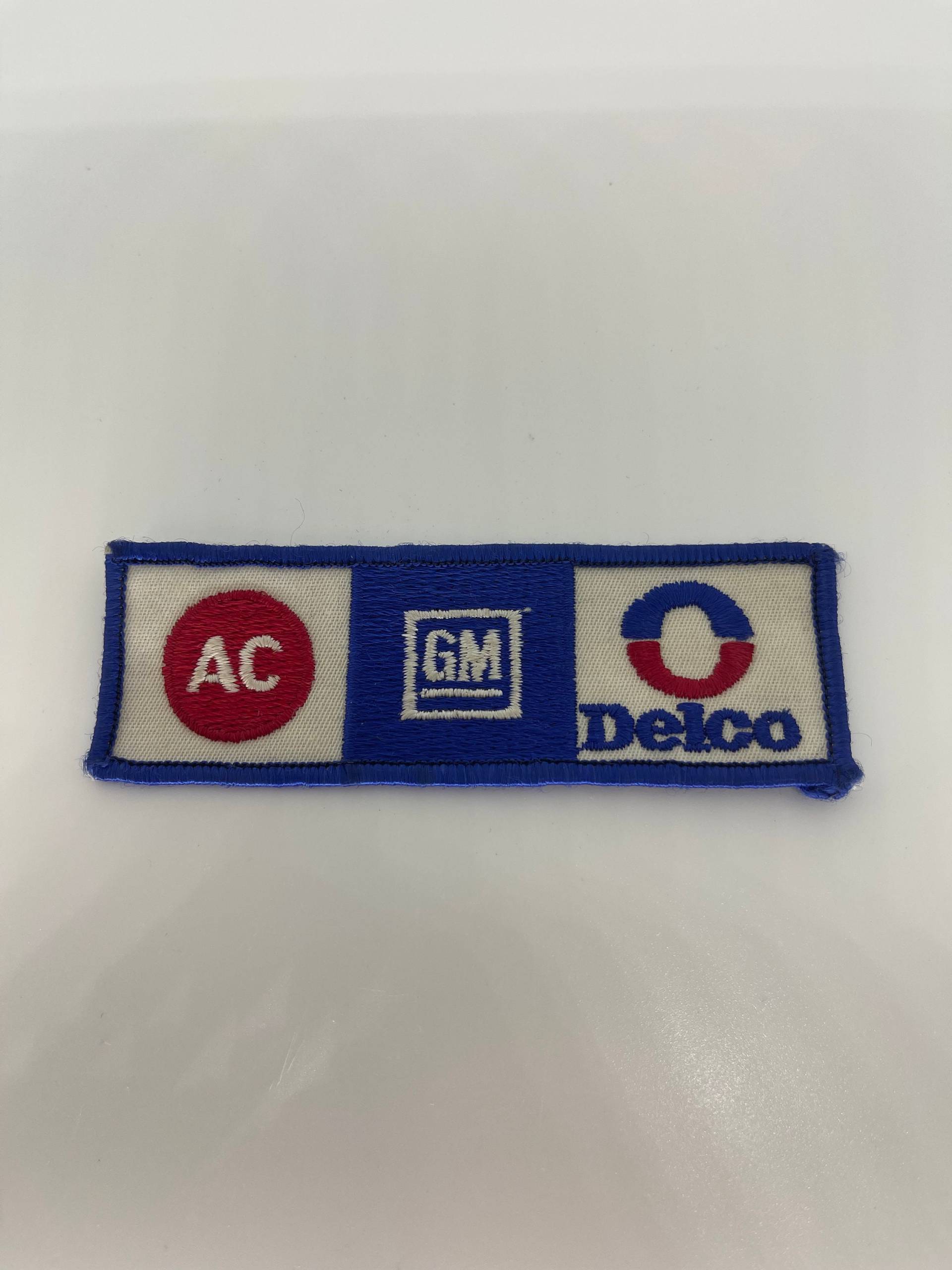 Vintage Patches Besticktes Bügeleisen Auf Aufnäher Ac Delco Gm Logo von VintageItems4Less