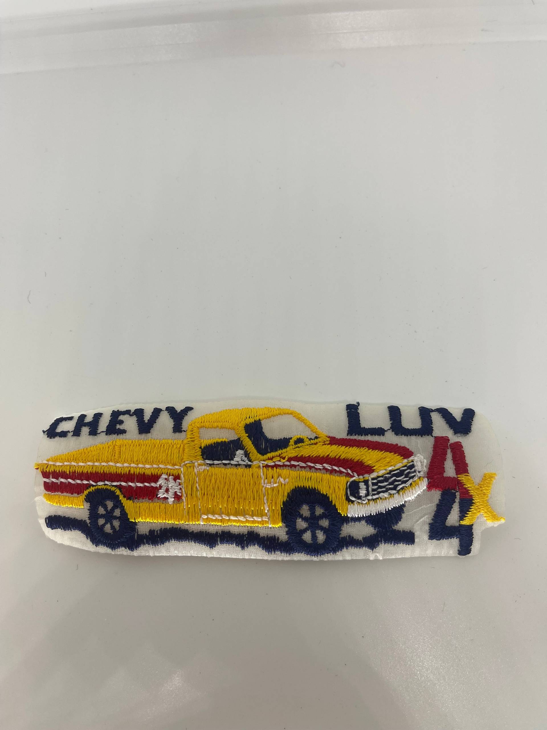 Vintage Patches Besticktes Bügeleisen Auf Chevy Luv 4x4 Aufnäher Logo von VintageItems4Less