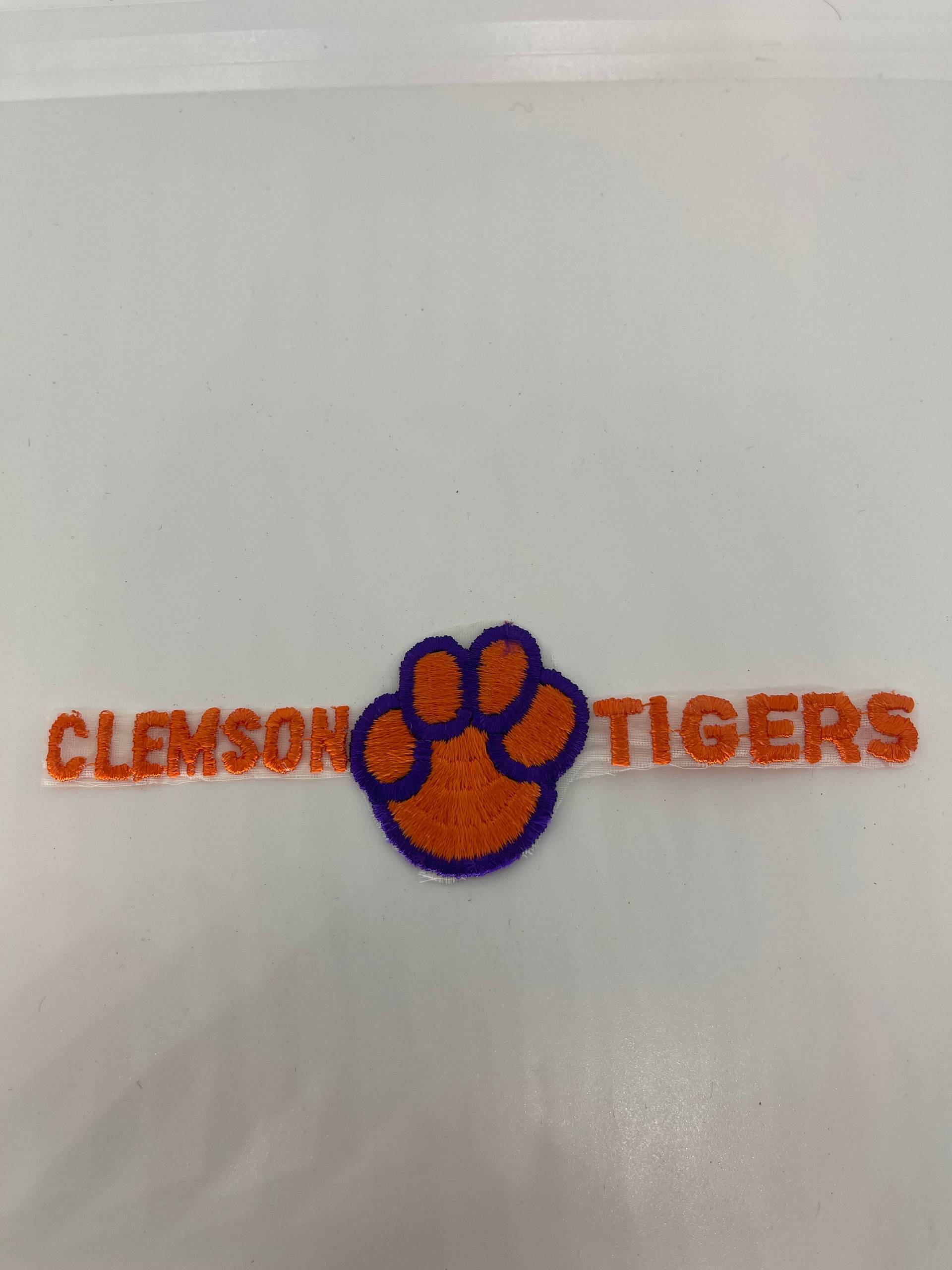 Vintage Patches Gesticktes Aufnäher Clemson Tigers Patch Logo von VintageItems4Less