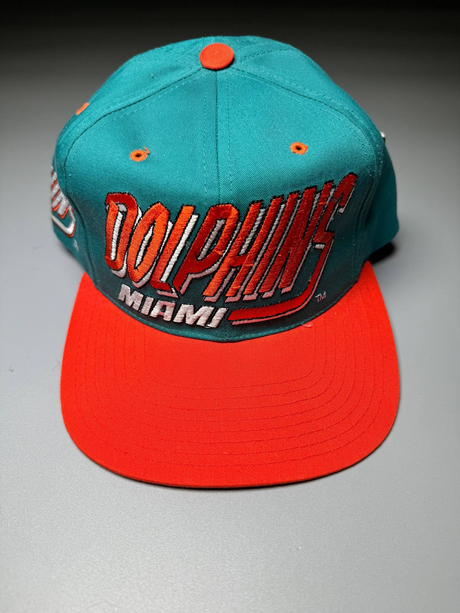 Ajd Hut Miami Dolphins Vintage Snapback Baseball Cap 90Er Nfl Football Rare Deadstock Nwt von VintageJamCZ
