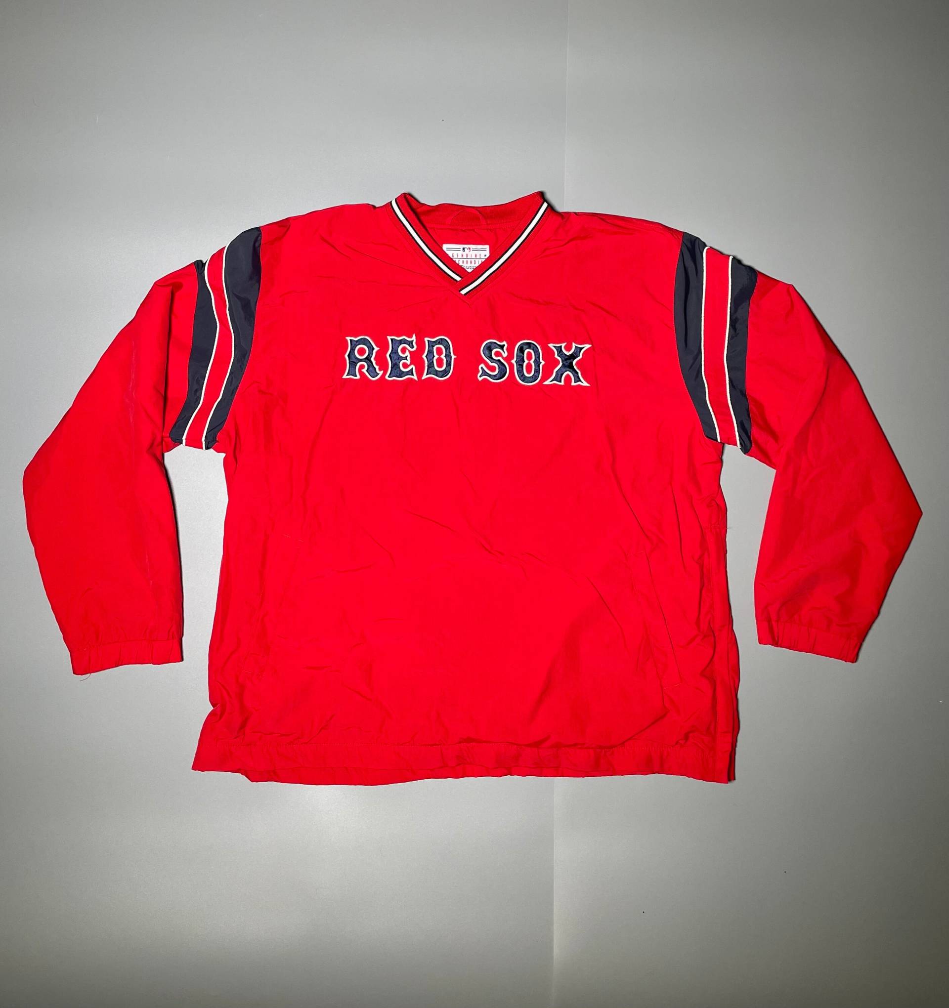 Carl Banks Vintage Boston Red Sox Pullover Jacke Baseball Sport Mlb 90Er Jahre Größe Xl von VintageJamCZ