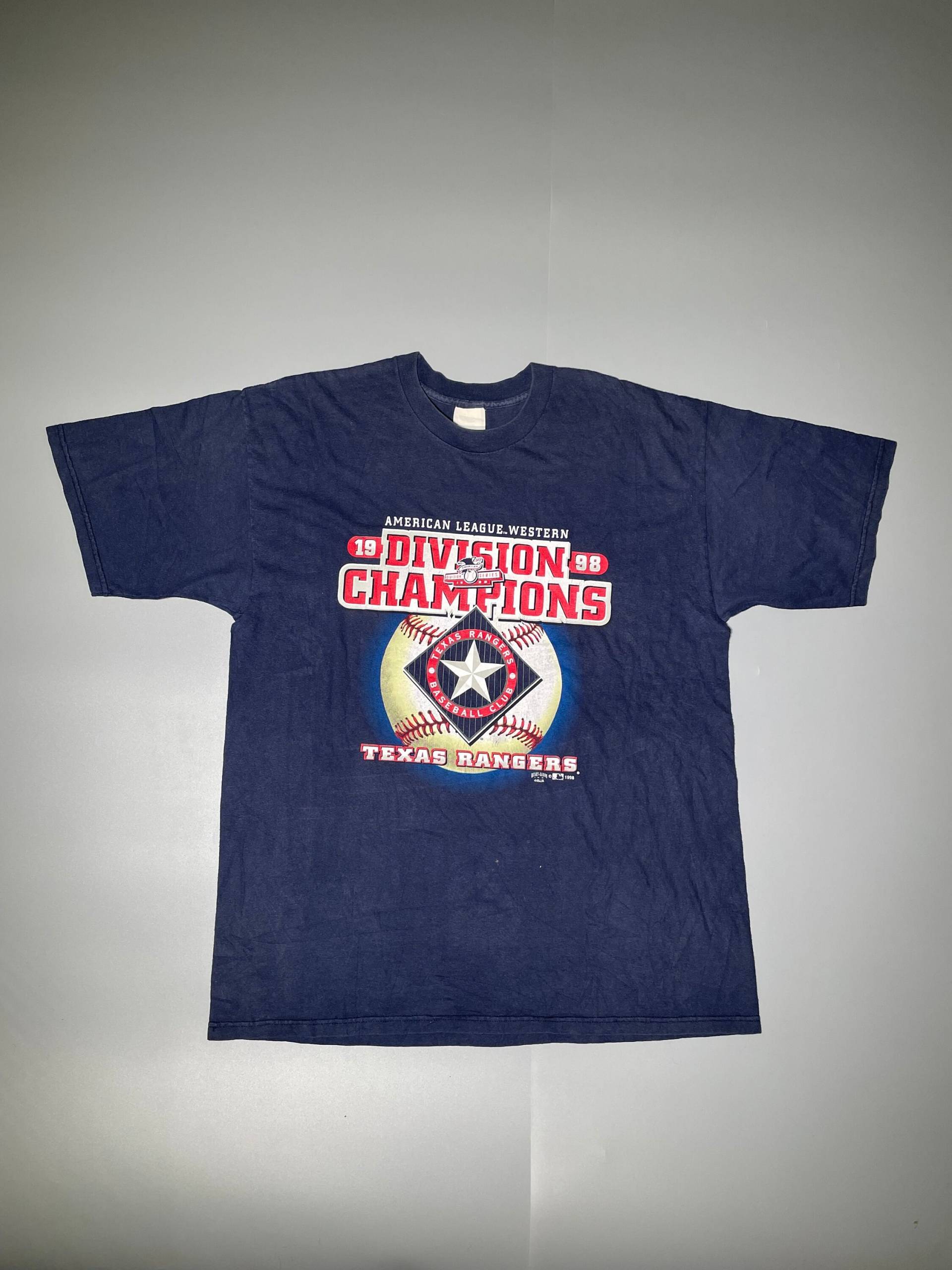 Mlb Vintage Texas Rangers 1998 T Shirt Abteilung Fans Baseball 90Er Jahre Made in Usa Henry Brown Gr. Xl von VintageJamCZ