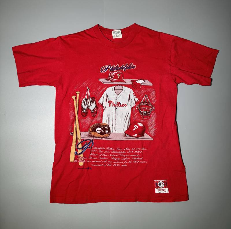 Nutmeg Mills T Shirt Philadelphia Phillies Vintage 1992 Single Stitch Mlb Baseball Harper Made in Usa 90S Size L Nutmeg Mills T Shirt Philadelphia Phillies Vintage 1992 Single Stitch Mlb Baseball Harper Made in Usa 90S Size L von VintageJamCZ