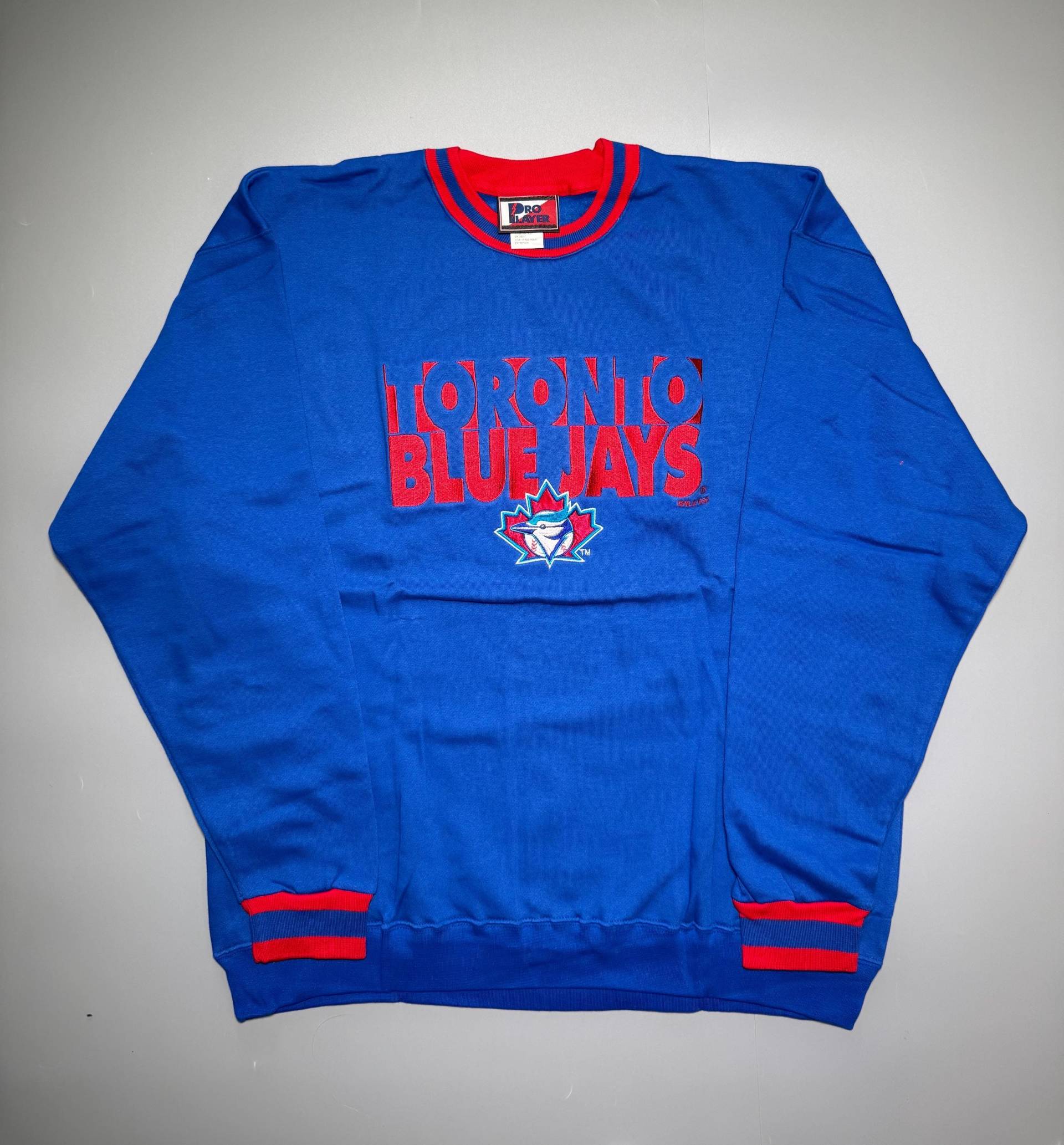 Pro Player Sweatshirt Crewneck Toronto Blue Jays Baseball 1997 Mlb 90S Carter Nwot Deadstock Rare New Made in Korea Gr. Xl von VintageJamCZ