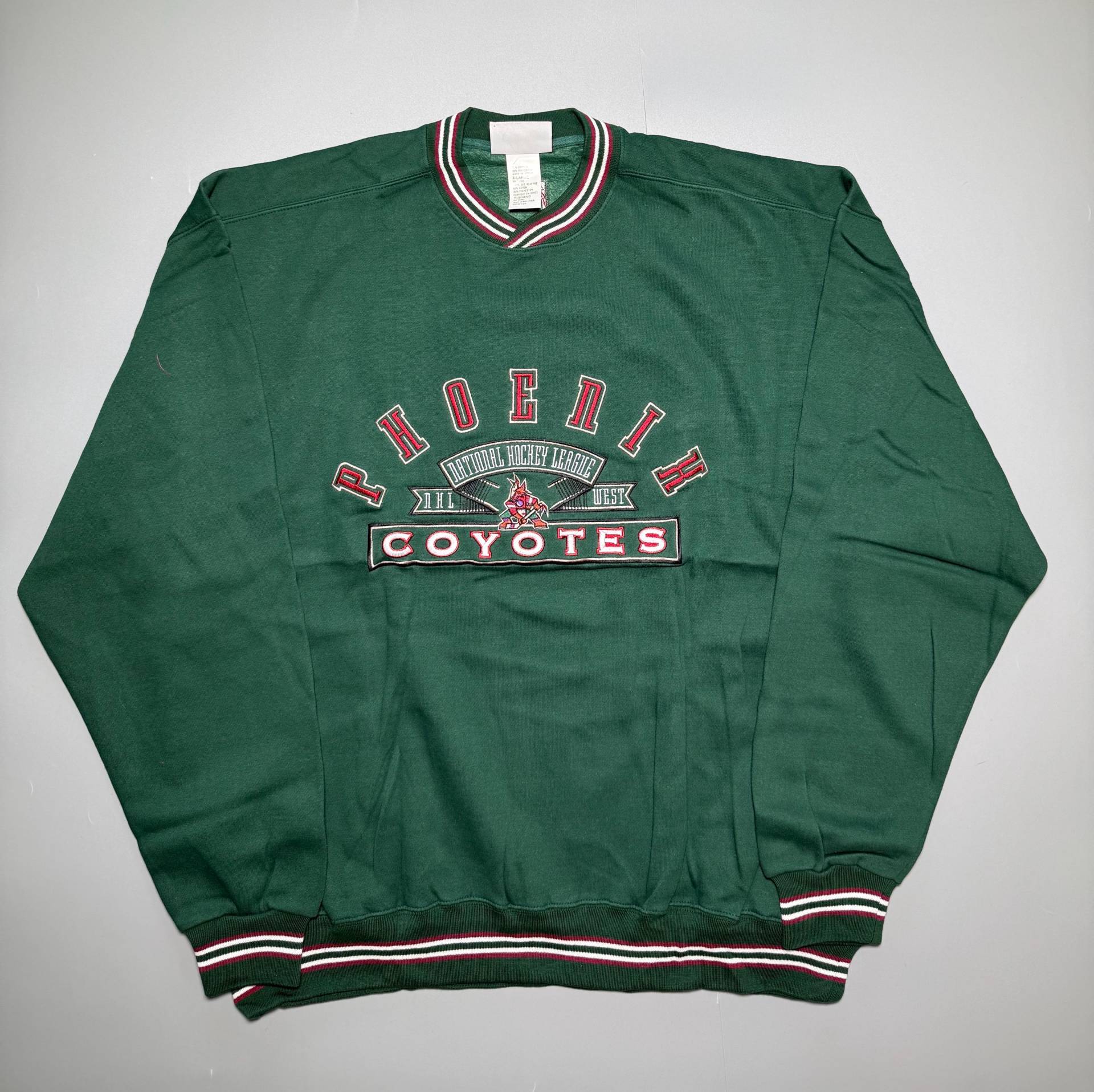 Pro Player Sweatshirt Rundhals Phoenix Coyotes Hockey 1997 Nhl 90S Arizona Nwot Deadstock Rare New Made in Korea Gr. Xl von VintageJamCZ