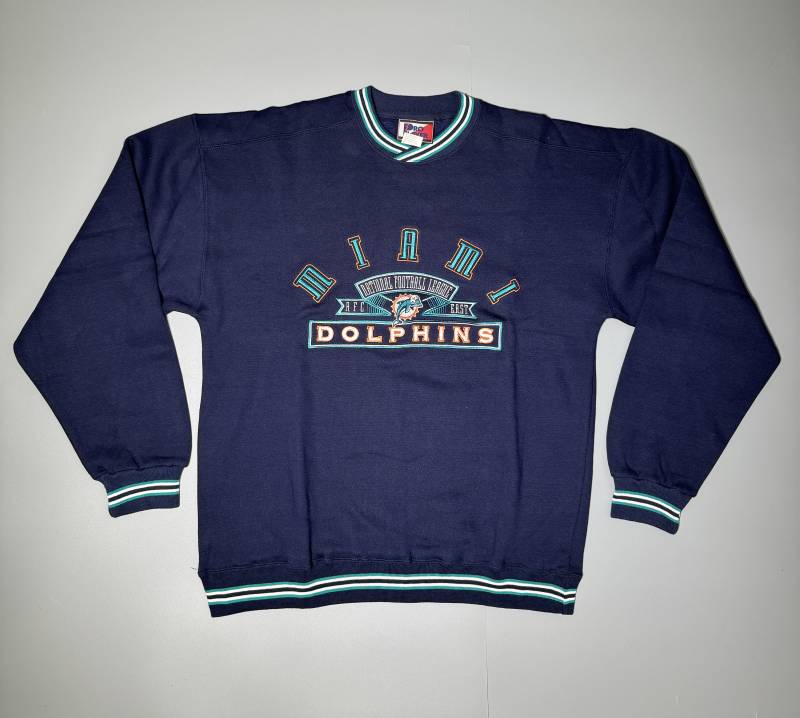 Pro Player Sweatshirt Rundhalsausschnitt Miami Dolphins Nfl Football 90Er Jahre Nwot Deadstock Rare New Made in Korea Gr. M Pro Player Sweatshirt Rundhalsausschnitt Miami Dolphins Nfl Football 90Er Jahre Nwot Deadstock Rare New Made in Korea Gr. M von VintageJamCZ