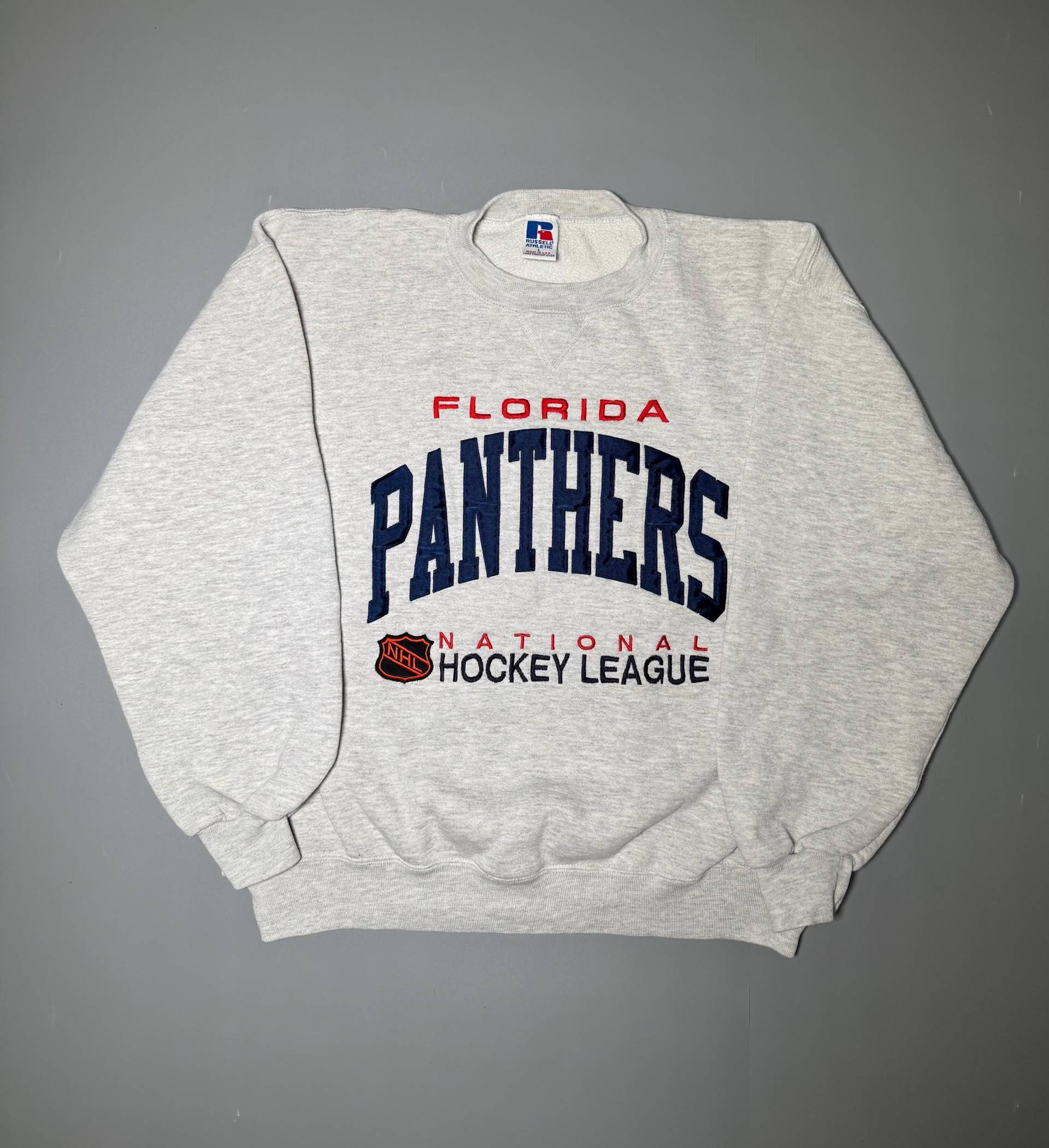 Russel Athletic Sweatshirt Florida Panthers Nhl Stanley Cup Hockey Selten Made in Usa Gr. L von VintageJamCZ