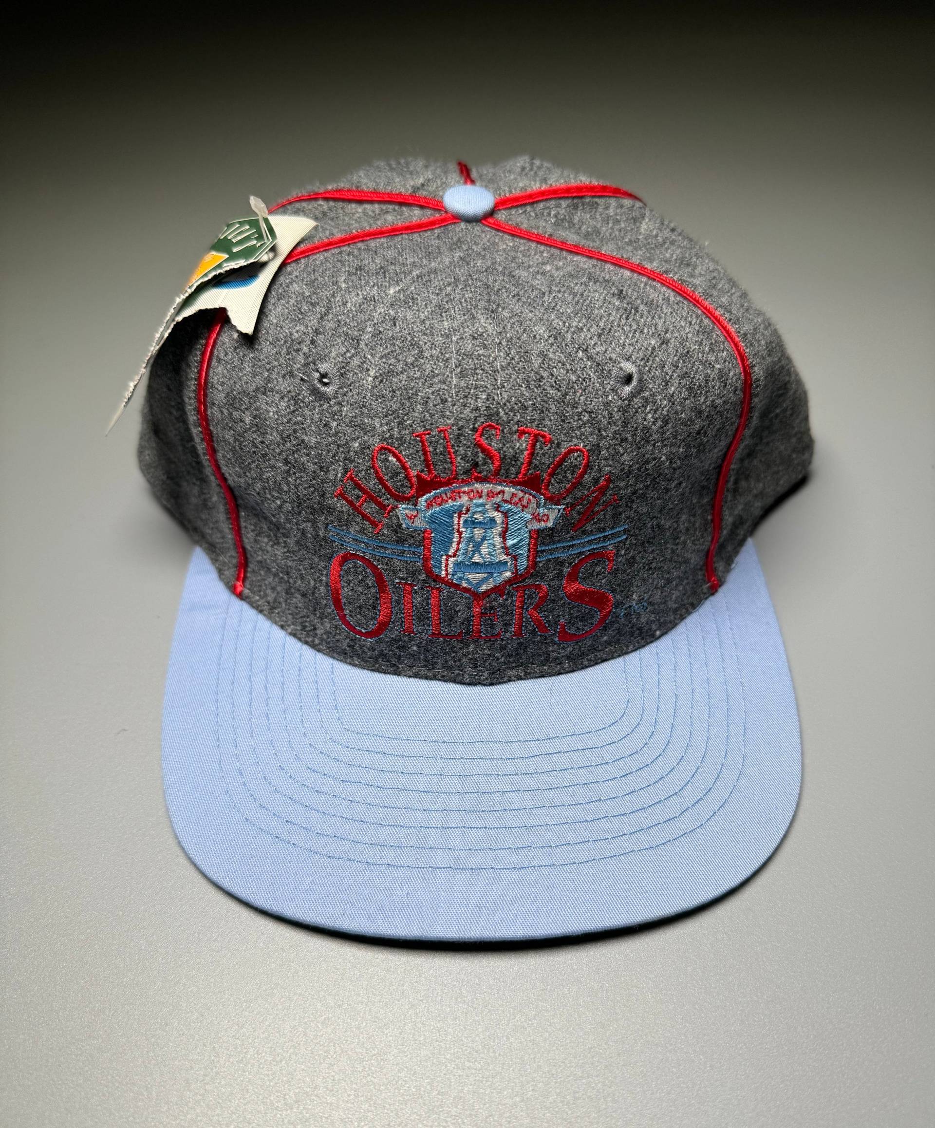 The Game Hat Houston Oilers Vintage Snapback Wollmütze 90Er Nfl Football Rare Deadstock Nmit Etikett von VintageJamCZ