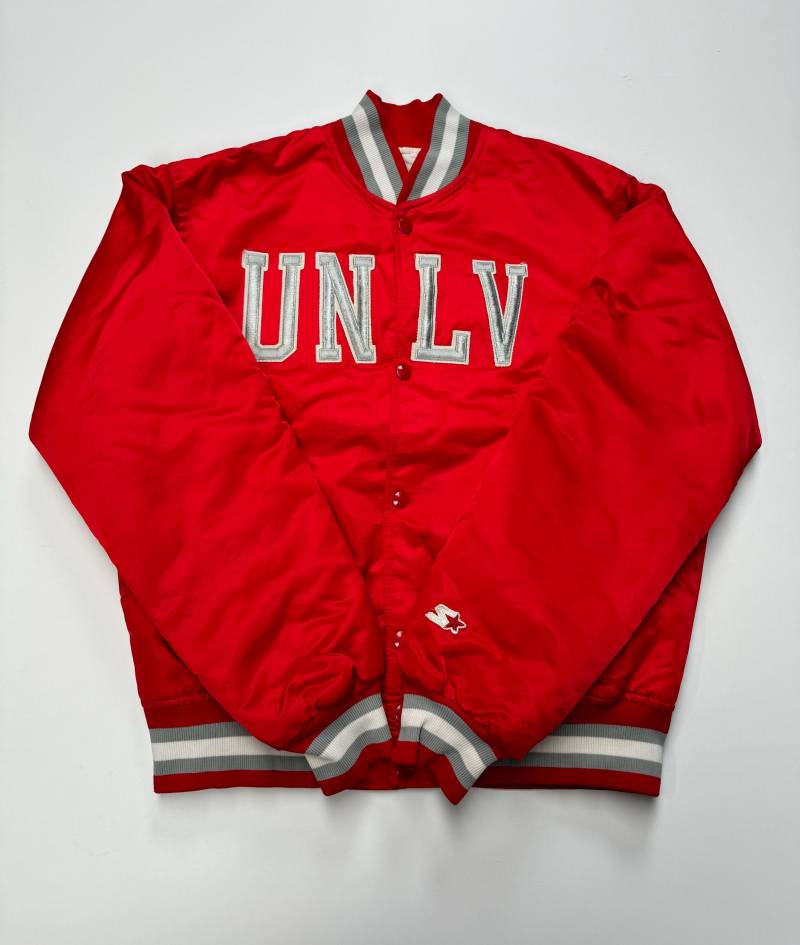 starter Jacke Unlv Runnin Rebels Navy Satin Varsity Bomber Vintage 90S Made in Usa Sz M starter Jacke Unlv Runnin Rebels Navy Satin Varsity Bomber Vintage 90S Made in Usa Sz M von VintageJamCZ