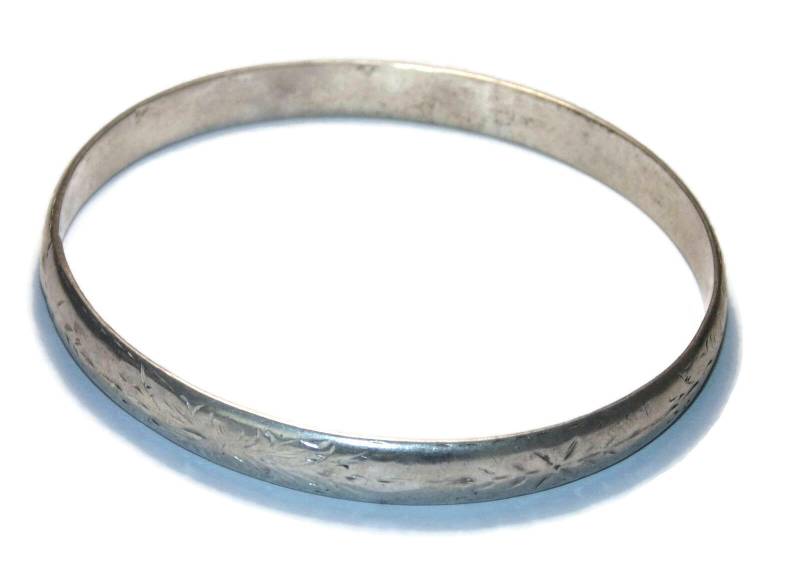 Armband Viktorianisch Französisch Unisex Antike Schmuck Schwer Armreif Blumen Blätter 7, 5 "Geburtstagsgeschenk Sie Him von VintageJewelryEden