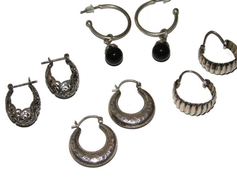 Artisan Modernist Estate Sterling Silber Mod Einzigartig Slim Wire Braided Wunderlich Große Drop Piercing Ohrringe Schmuck von VintageJewelryEden