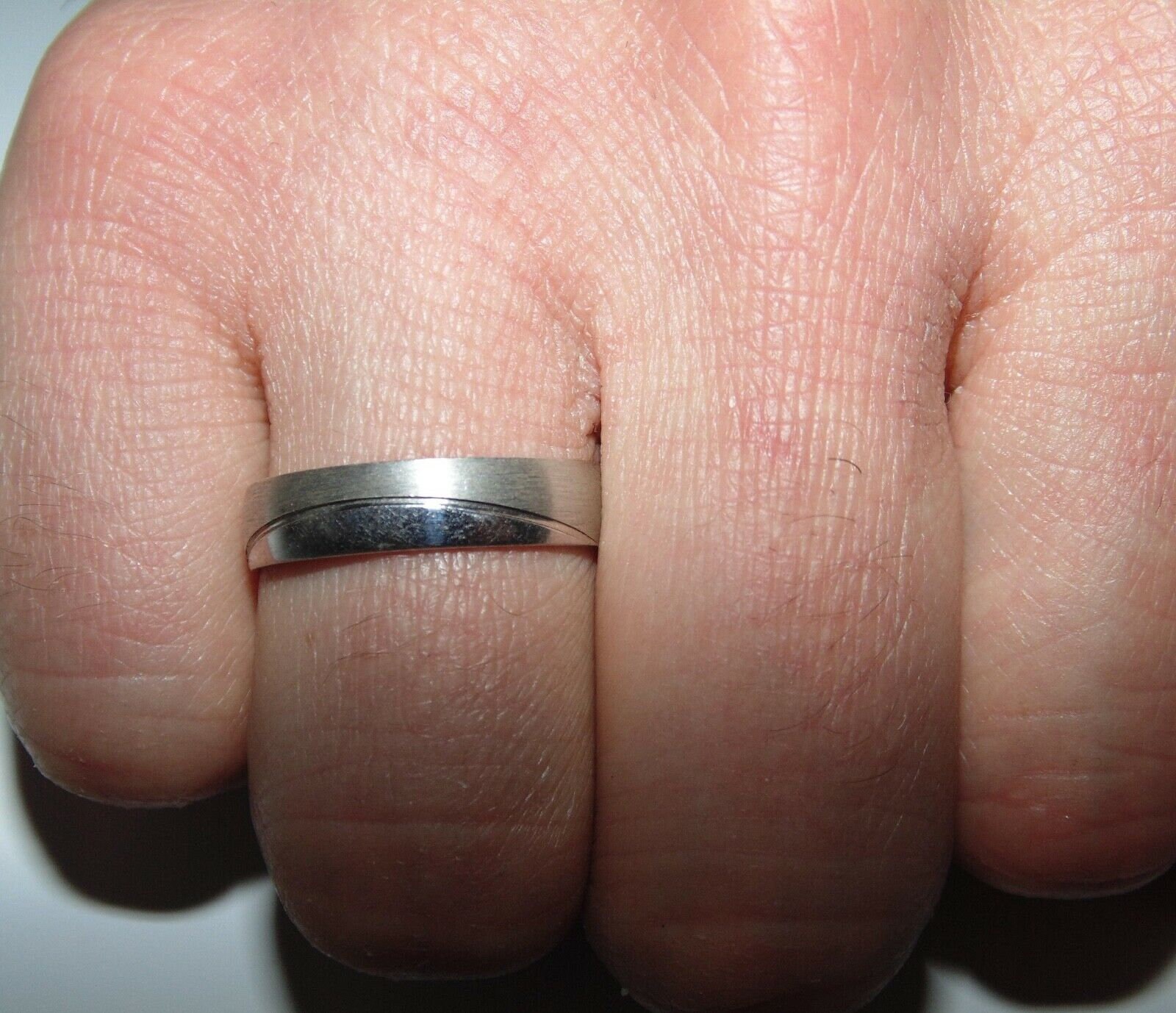 Mens Womens Sterling Silber Versprechen Hochzeit Verlobungsband Zwei Shades Ring Us Größe 6 7 7.25 10.25 10.75 11 11.5 von VintageJewelryEden