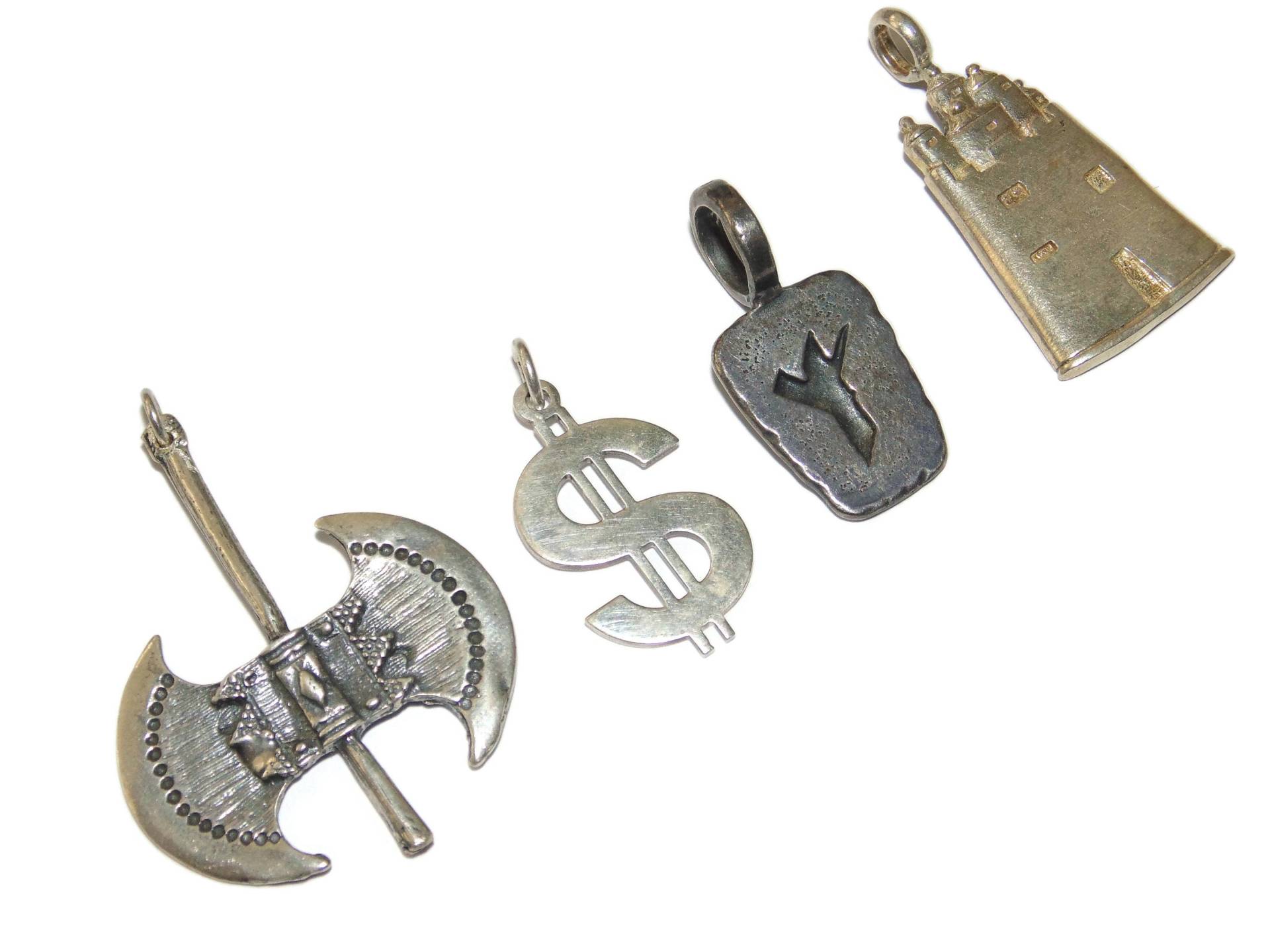 Vintage .925 Sterling Silber Anhänger Rocker Biker Anhänger von VintageJewelryEden