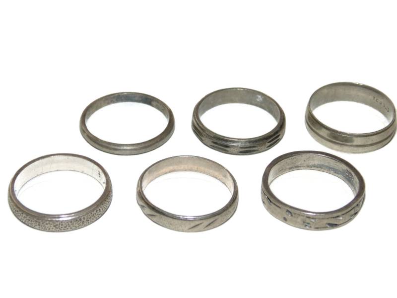 Vintage Geätzter Sterling Silber Bandring - Unisex 925 Schmuck von VintageJewelryEden