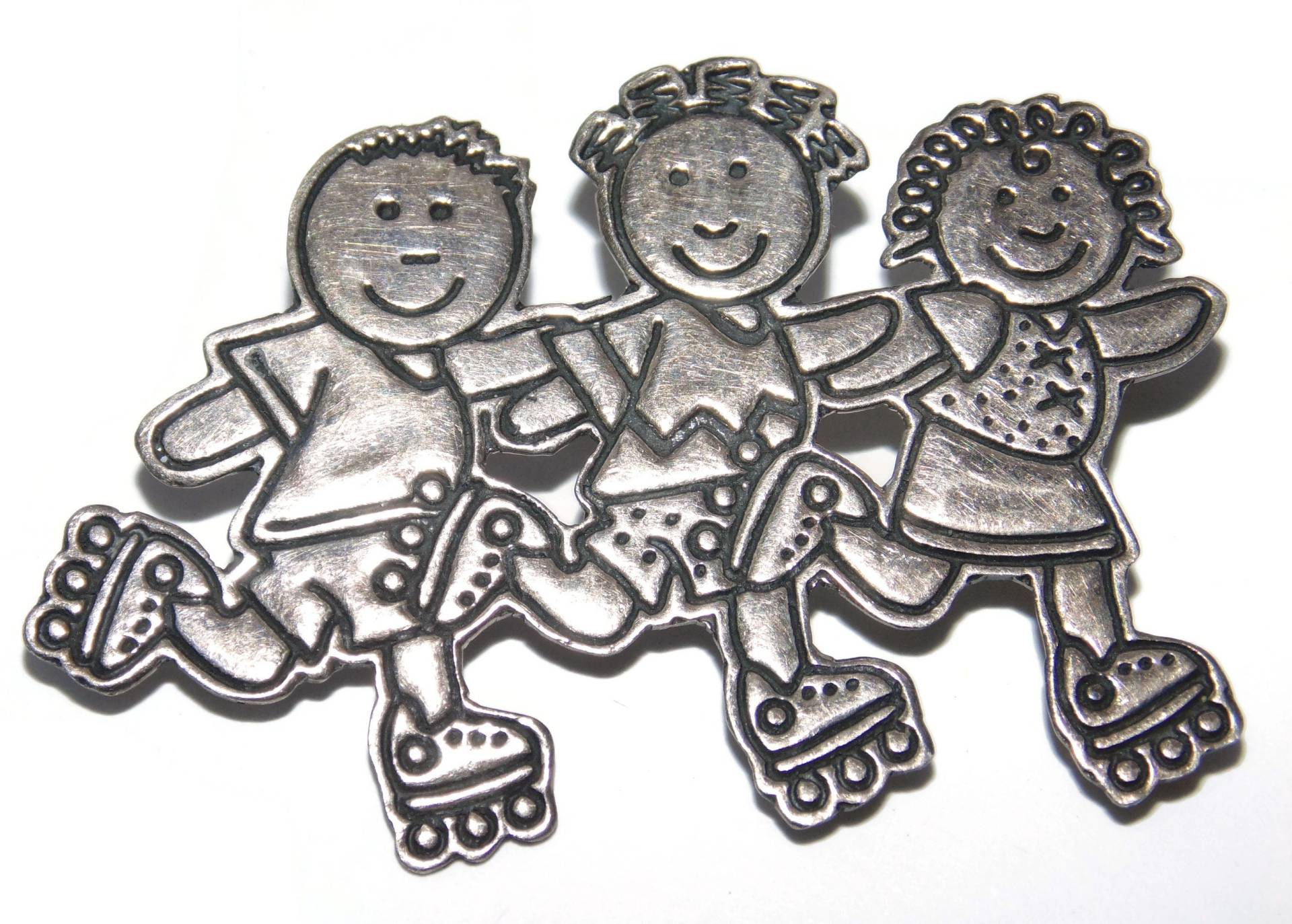 Vintage Sterling Silber Brosche Kinder Auf Schlittschuhen - Mexiko .925 von VintageJewelryEden
