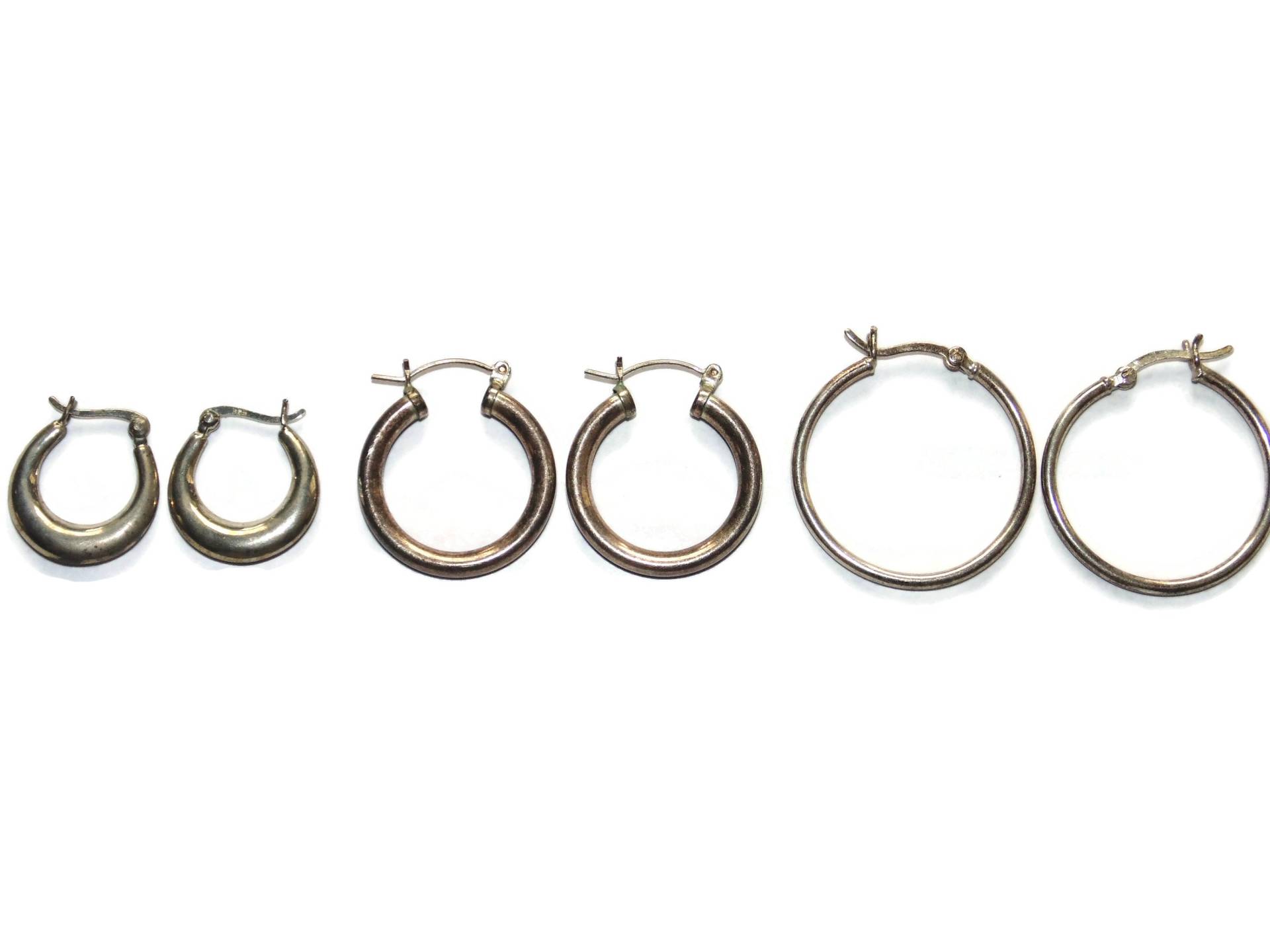 Vintage Sterling Silber Creolen .925 Tube Creolen | Separat Erhältlich von VintageJewelryEden