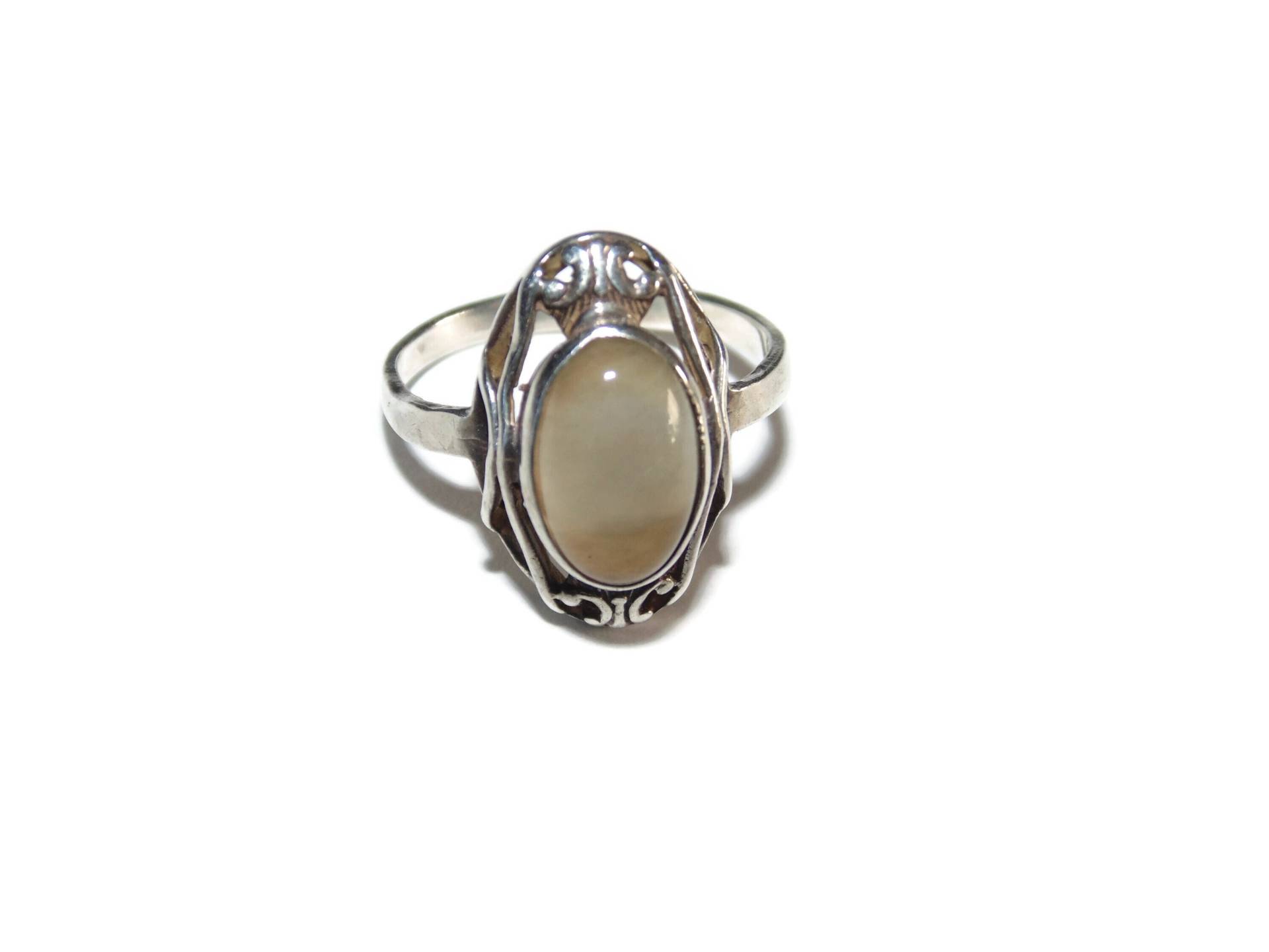 Vintage Sterling Silber Quarz Ring - Us Size 7 von VintageJewelryEden