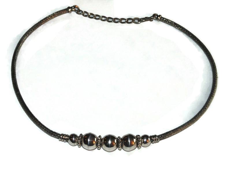 Vintage Sterling Silber Seil-Ketten-Halskette Southwestern Kugelgelenk, 51 cm von VintageJewelryEden