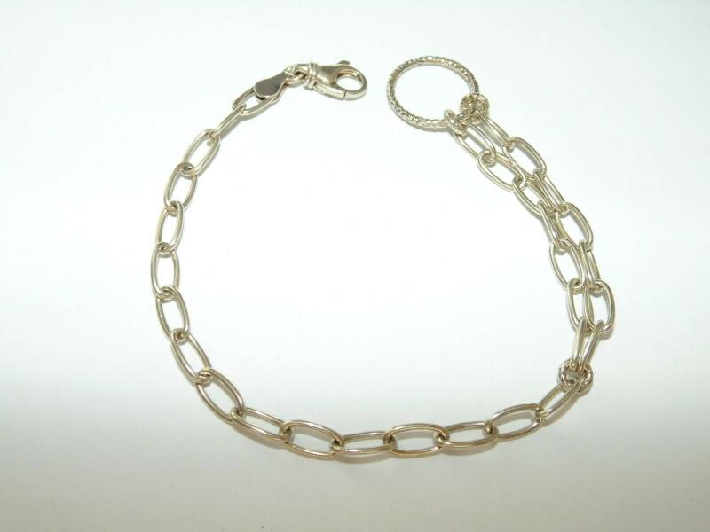 Vintage Vermeil Sterling Silber Gliederarmband Charms Gold Ton von VintageJewelryEden